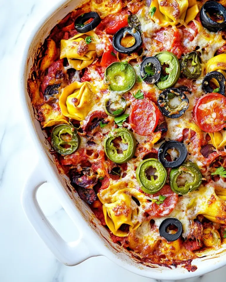 Homemade Supreme Pizza Tortellini Bake photo