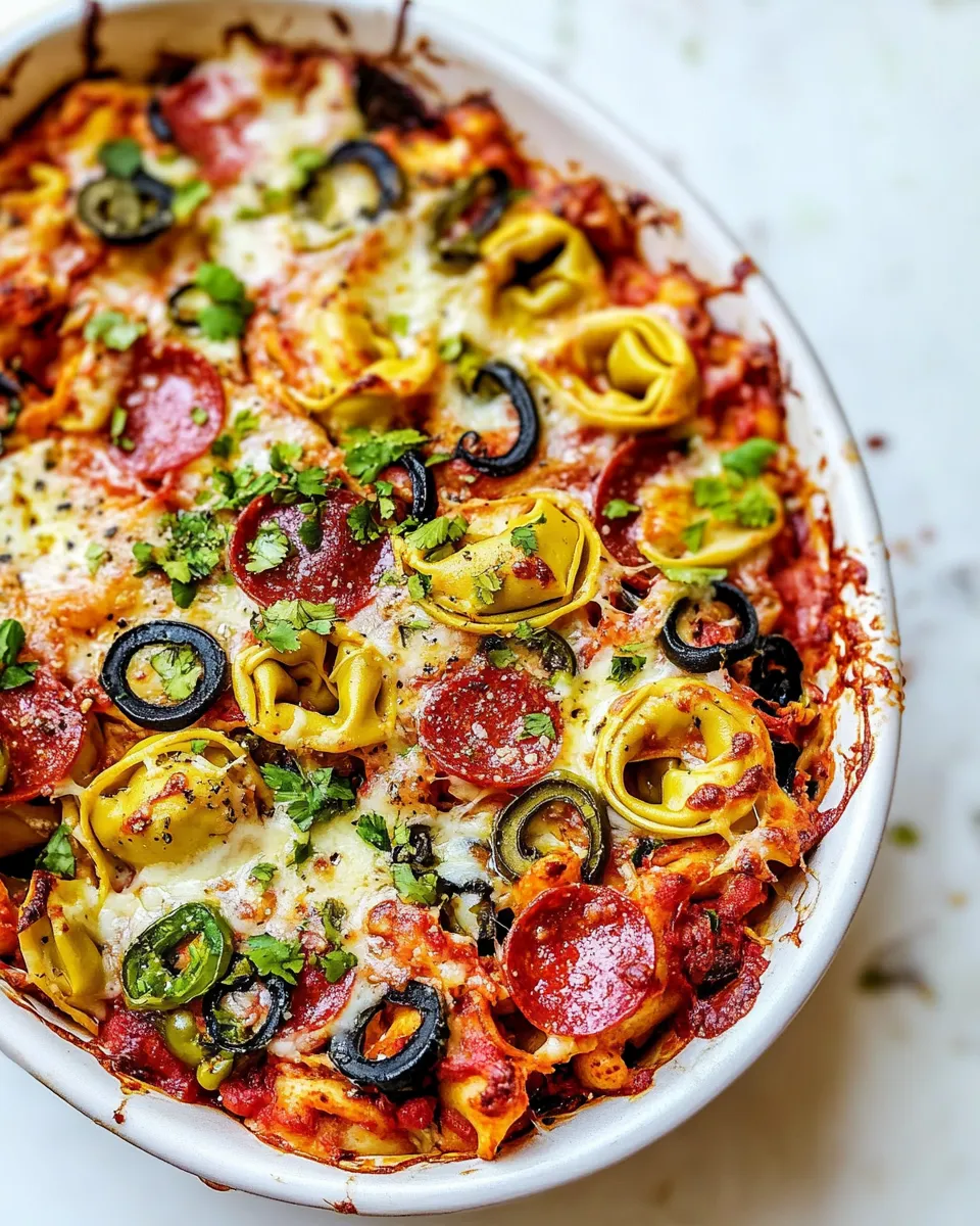 Classic Supreme Pizza Tortellini Bake image