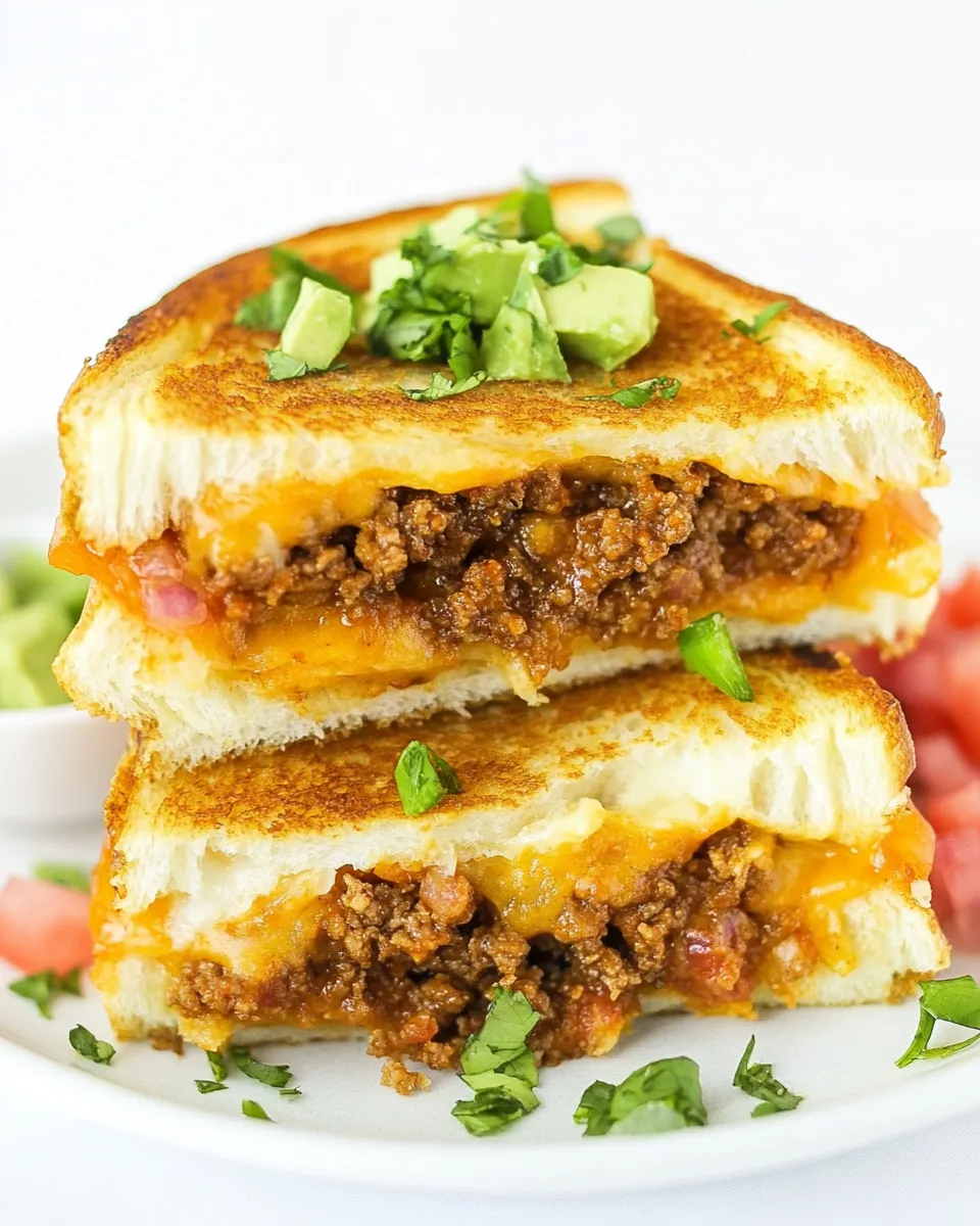 Easy Taco Grilled Cheese recipe photo