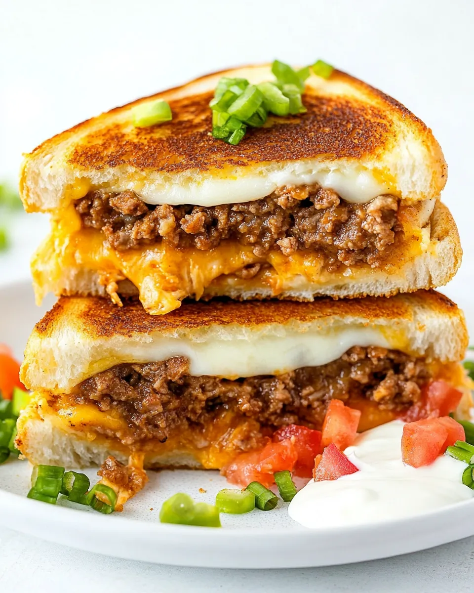 Delicious Taco Grilled Cheese shot
