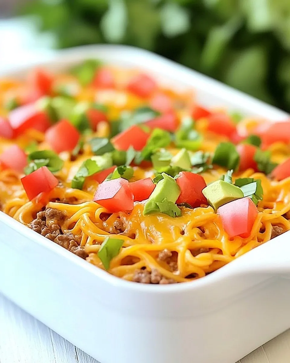 Homemade Taco Noodle Bake photo
