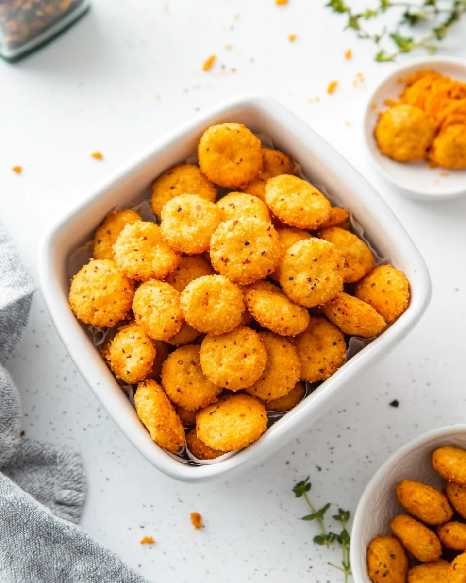 Savory Taco Oyster Crackers shot