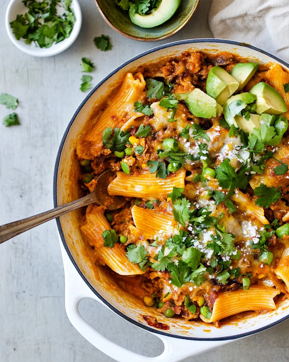 Savory Taco Pasta Shells dish photo