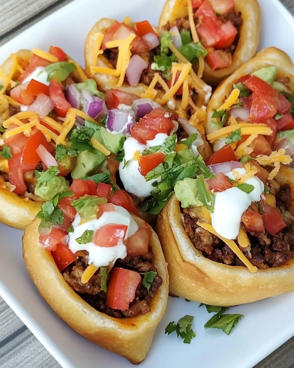 Homemade Taco Pizza Rolls (Smoked or Oven-Baked) recipe photo