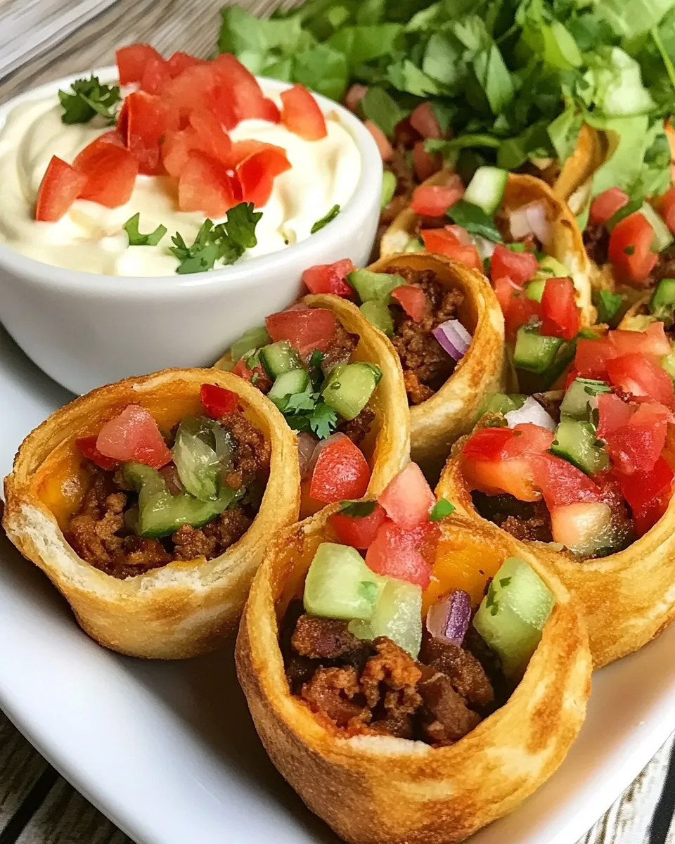 Delicious Taco Pizza Rolls (Smoked or Oven-Baked) dish photo