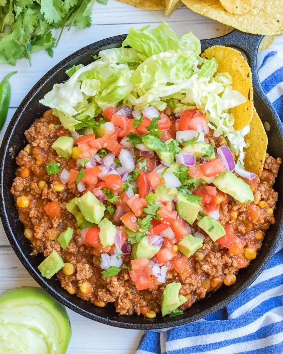 Easy Taco Skillet Dinner recipe photo