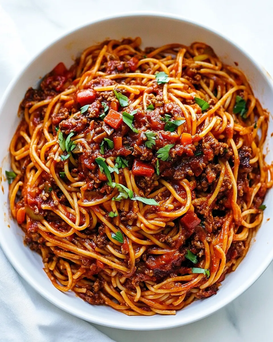 Easy Taco Spaghetti (ONE POT!) recipe photo