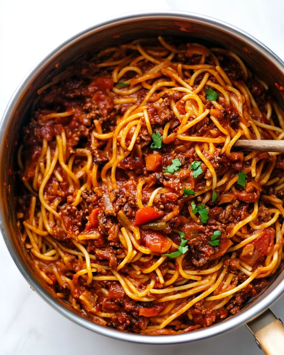 Quick Taco Spaghetti (ONE POT!) food shot