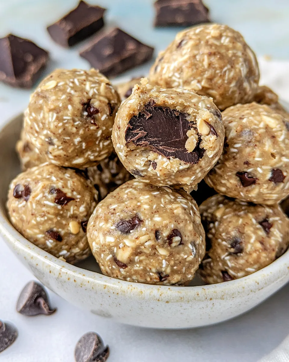 Healthy Tahini-Chocolate Chip Energy Bites recipe photo