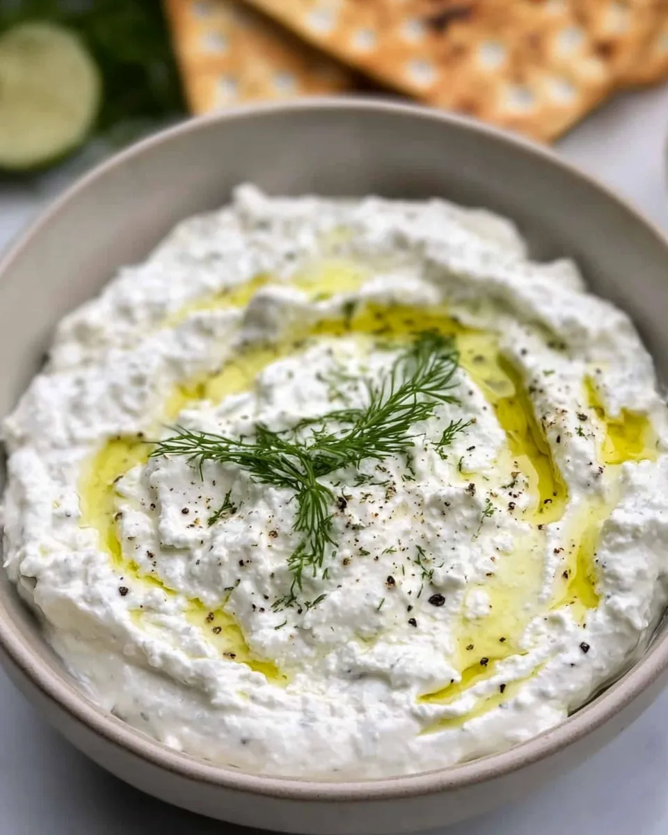 Delicious Tasty Cottage Cheese Dip shot