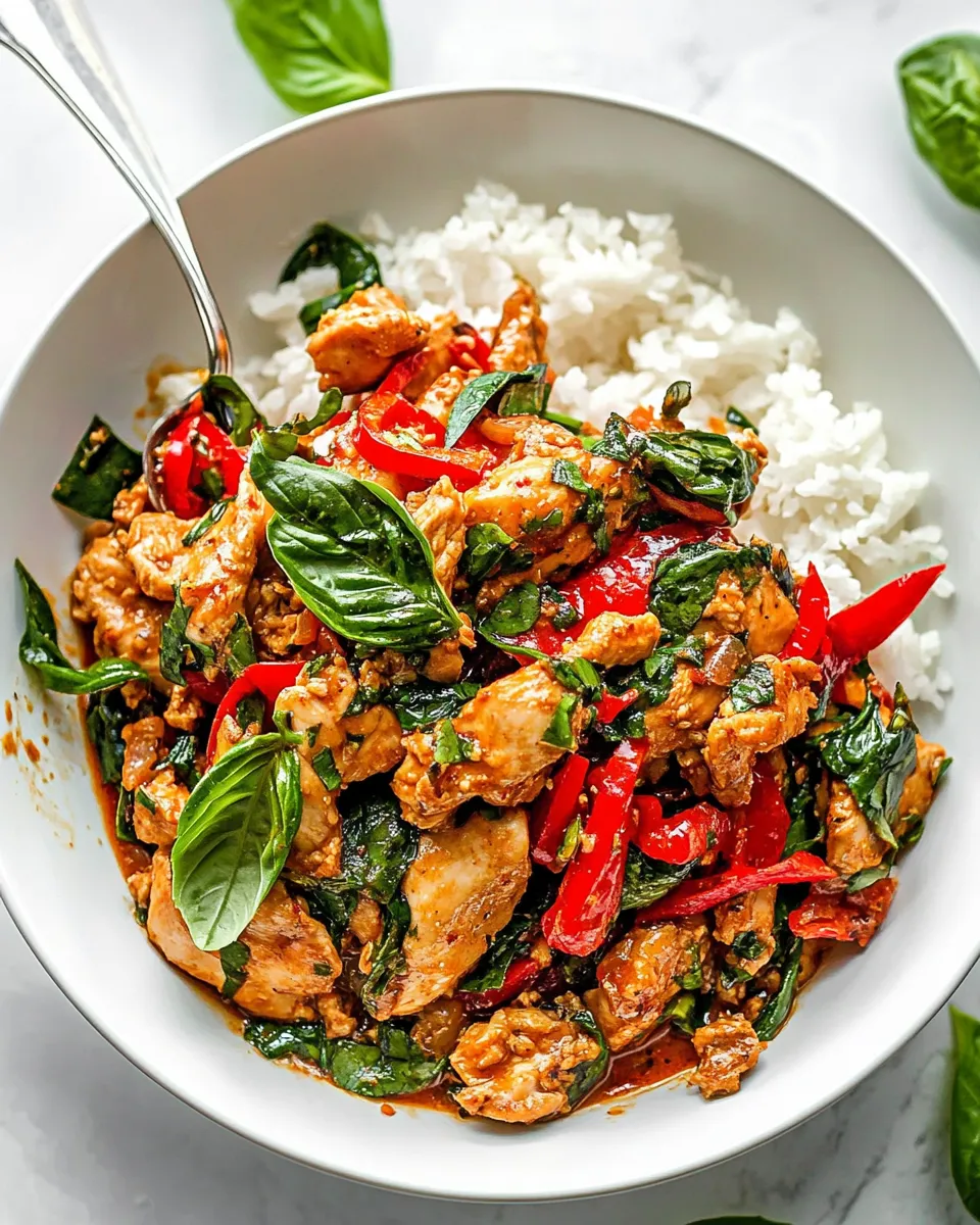 Classic Thai Basil Chicken recipe image