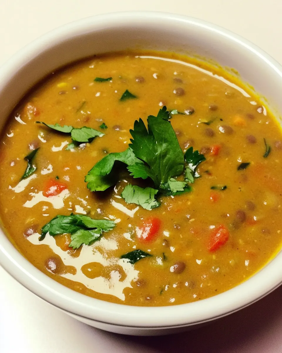 Classic Thai Green Curry Lentil Soup image