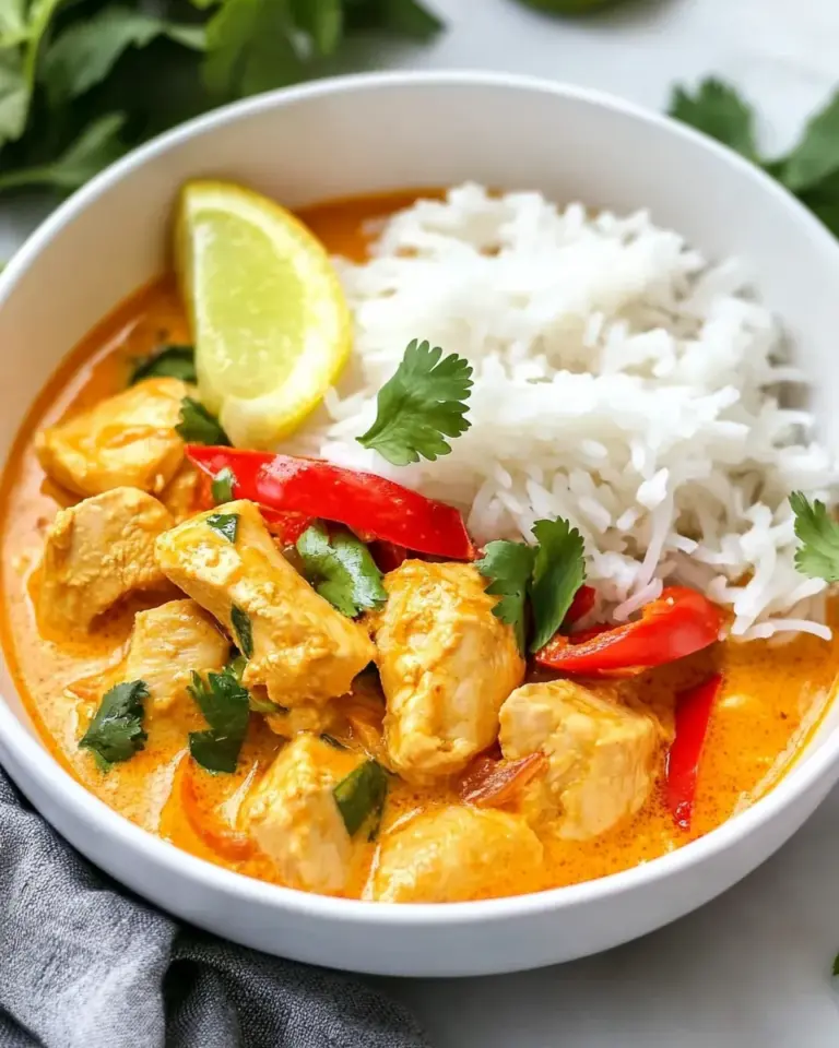 Homemade Thai Red Curry Chicken photo