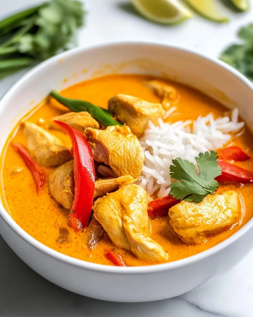 Delicious Thai Red Curry Chicken dish photo