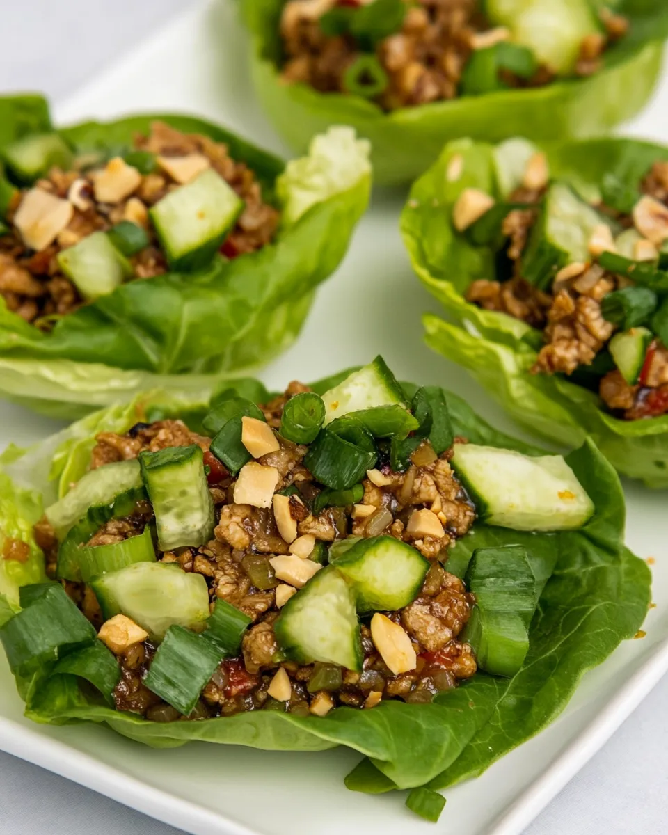 Delicious Thai Turkey Lettuce Wraps image