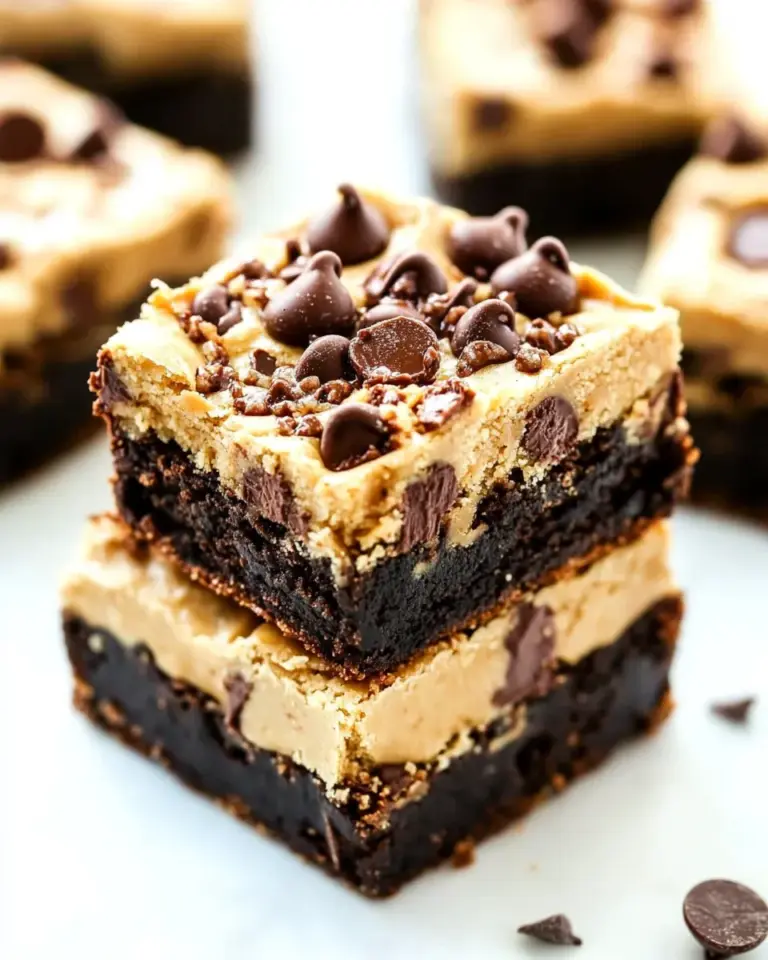 Easy Toffee Chocolate Chip Cookie Dough Brownies photo