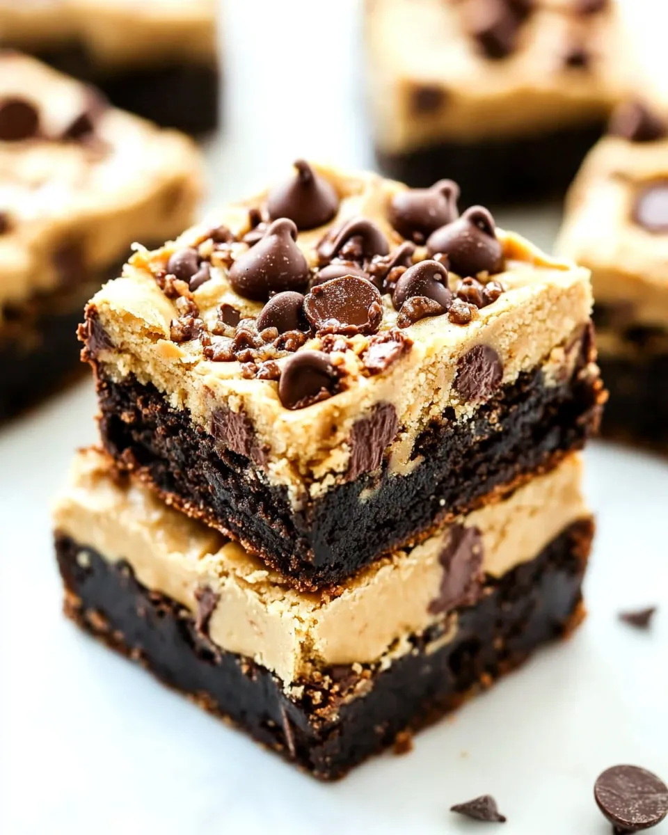Easy Toffee Chocolate Chip Cookie Dough Brownies photo