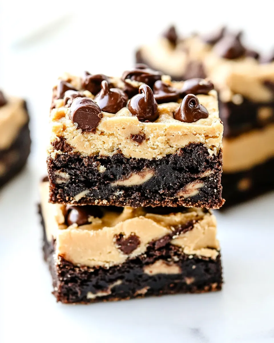 Best Toffee Chocolate Chip Cookie Dough Brownies recipe photo