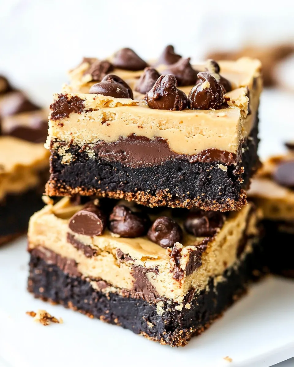Classic Toffee Chocolate Chip Cookie Dough Brownies shot