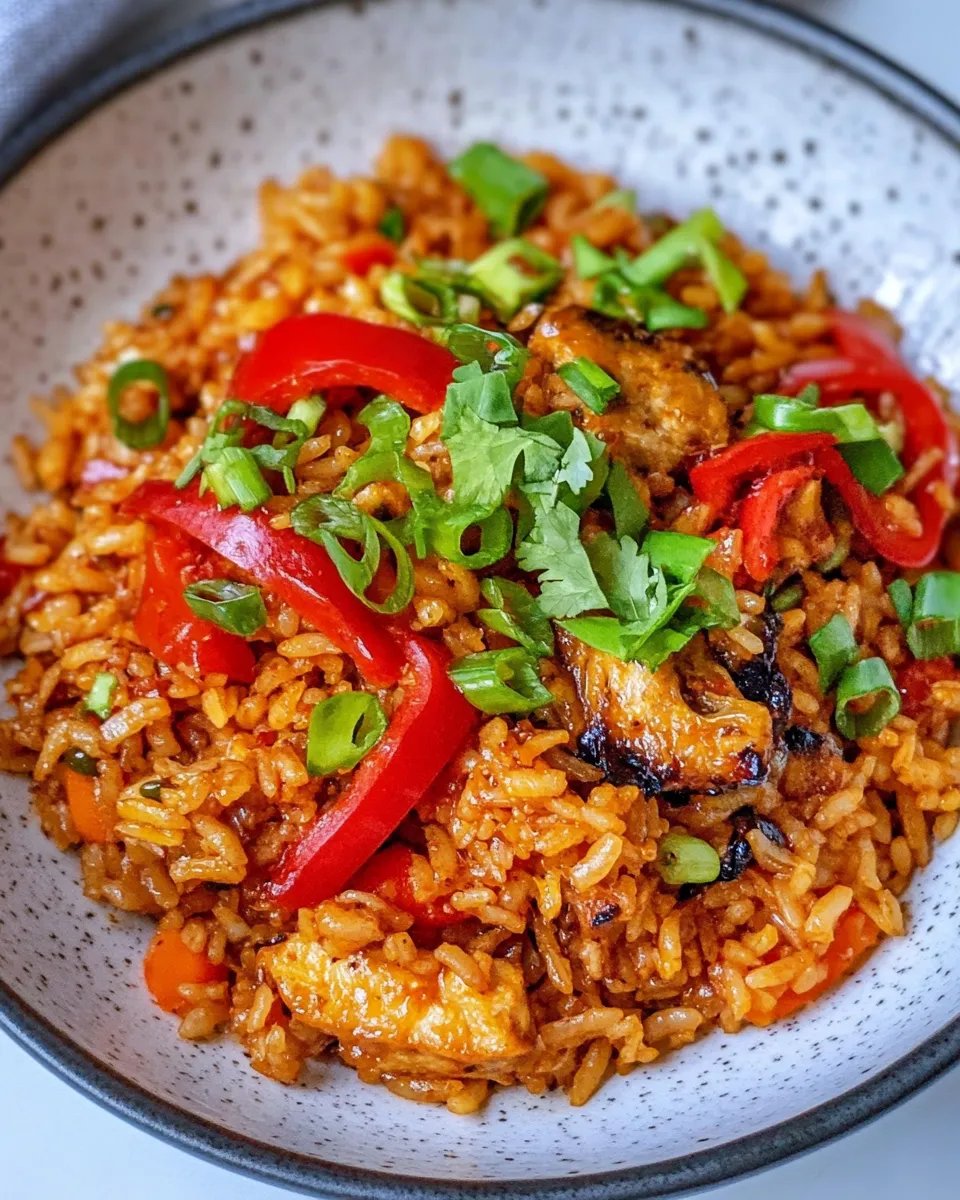 Delicious Tom Yum Fried Rice shot