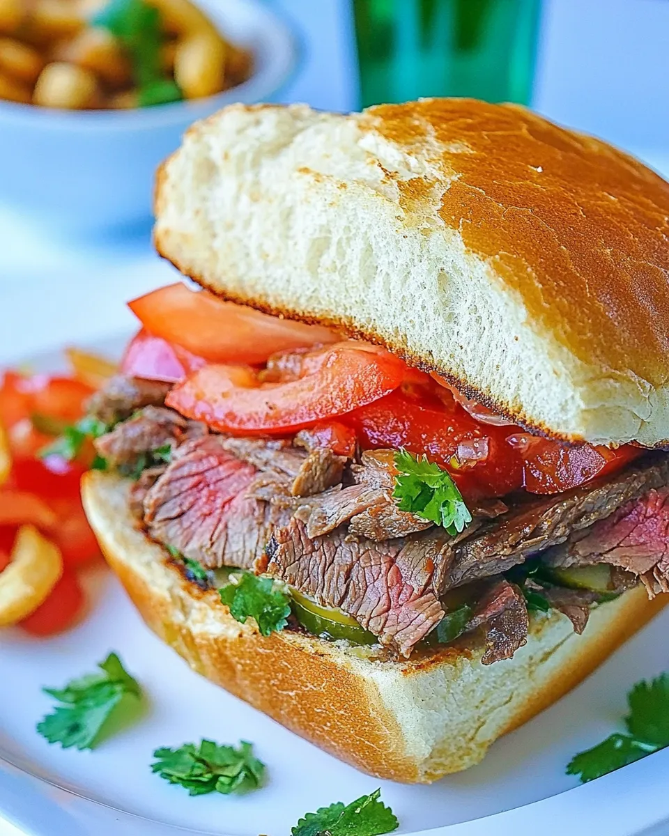 Classic Torta Recipe (Mexican Steak Sandwich) image