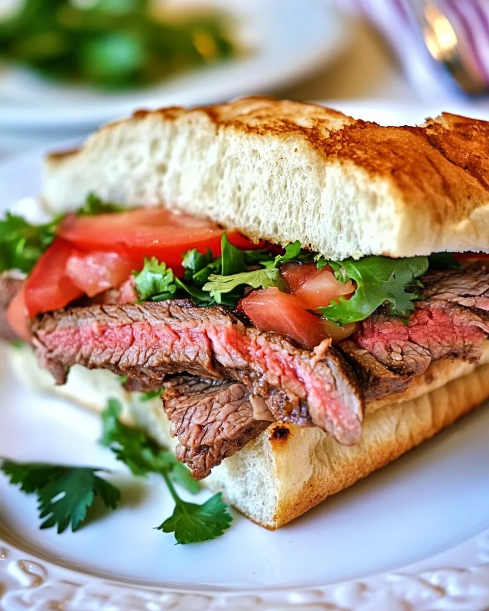 Easy Torta Recipe (Mexican Steak Sandwich) recipe photo