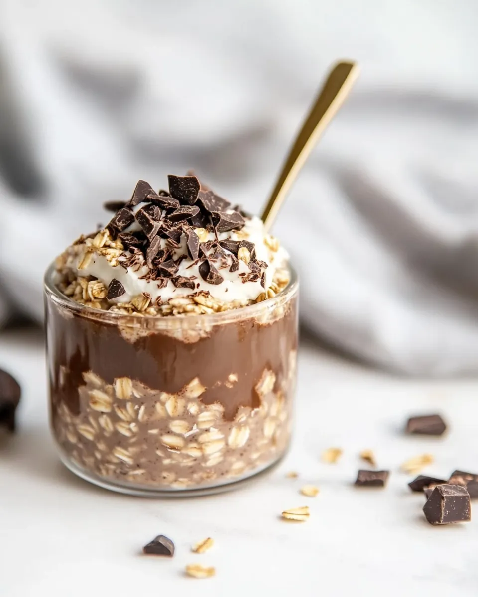 Delicious Triple Chocolate Overnight Oats image