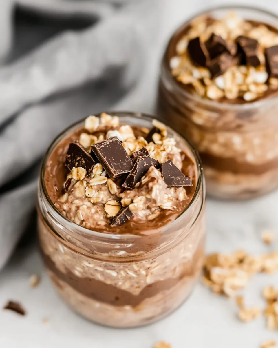 Easy Triple Chocolate Overnight Oats recipe photo