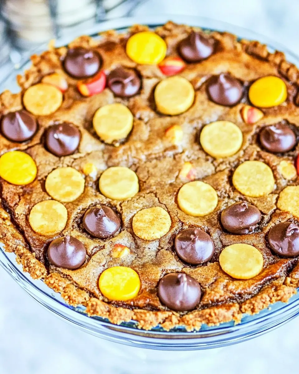 Classic Triple Peanut Butter Cookie Pie image