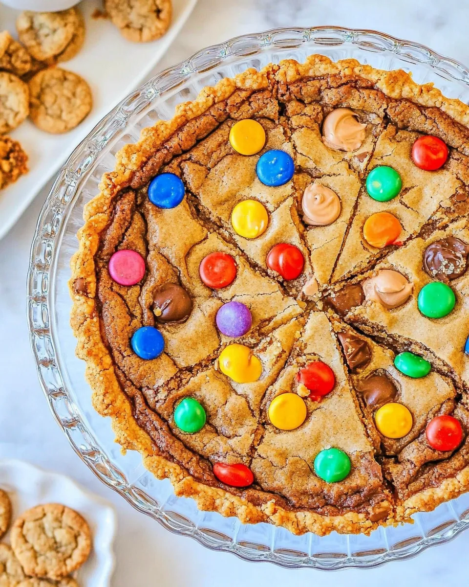 Easy Triple Peanut Butter Cookie Pie recipe photo