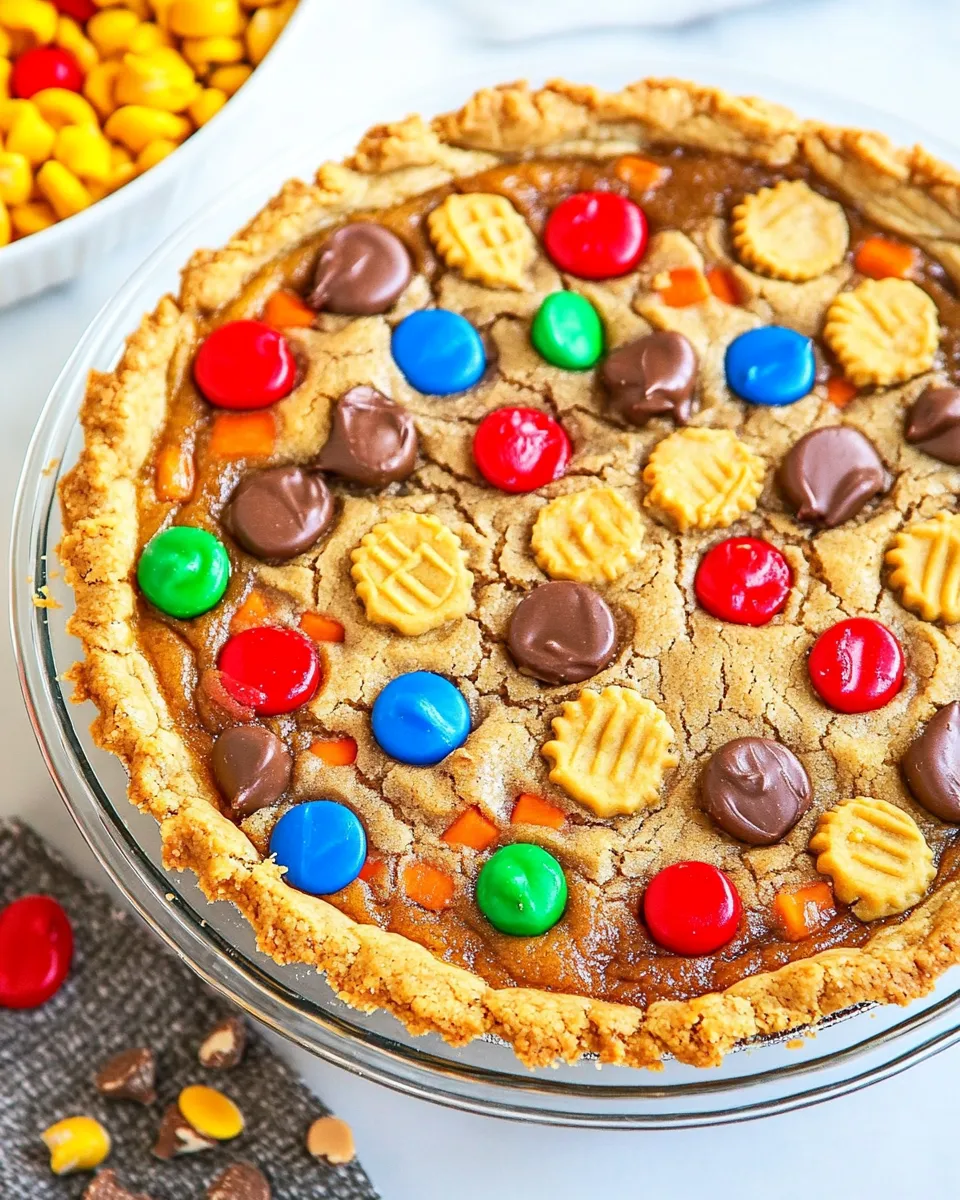 Delicious Triple Peanut Butter Cookie Pie shot