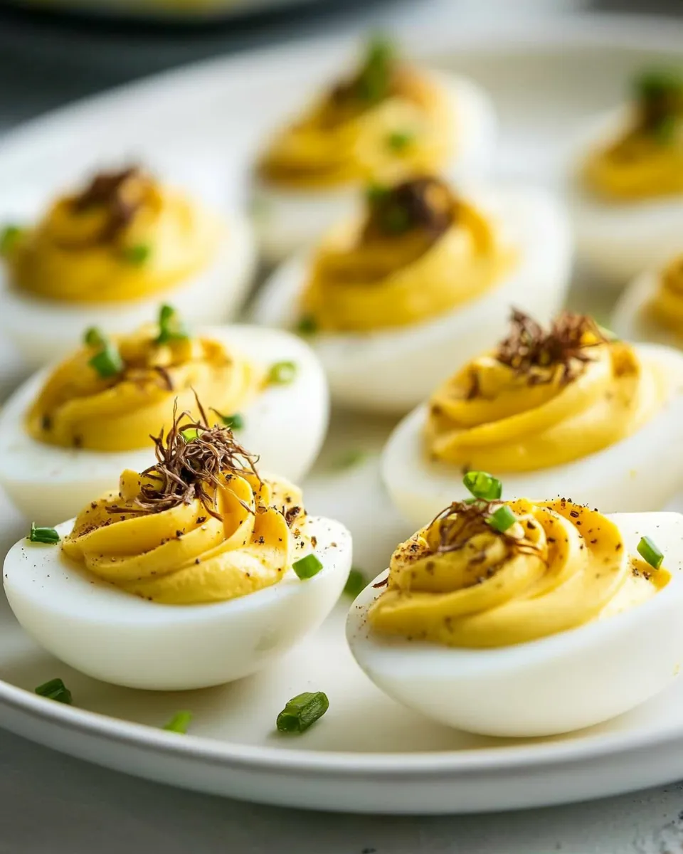 Homemade Truffled Deviled Eggs photo