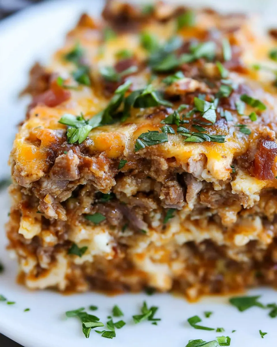 Easy Turkey Crock Pot Breakfast Casserole Recipe image