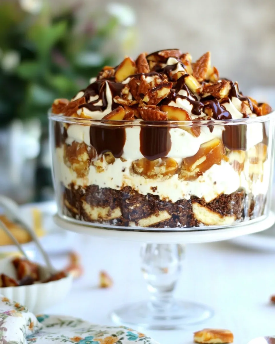 Easy Turtle Cheesecake Trifle recipe photo