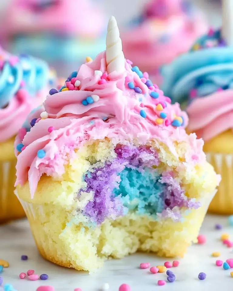 Homemade Unicorn Cupcakes photo