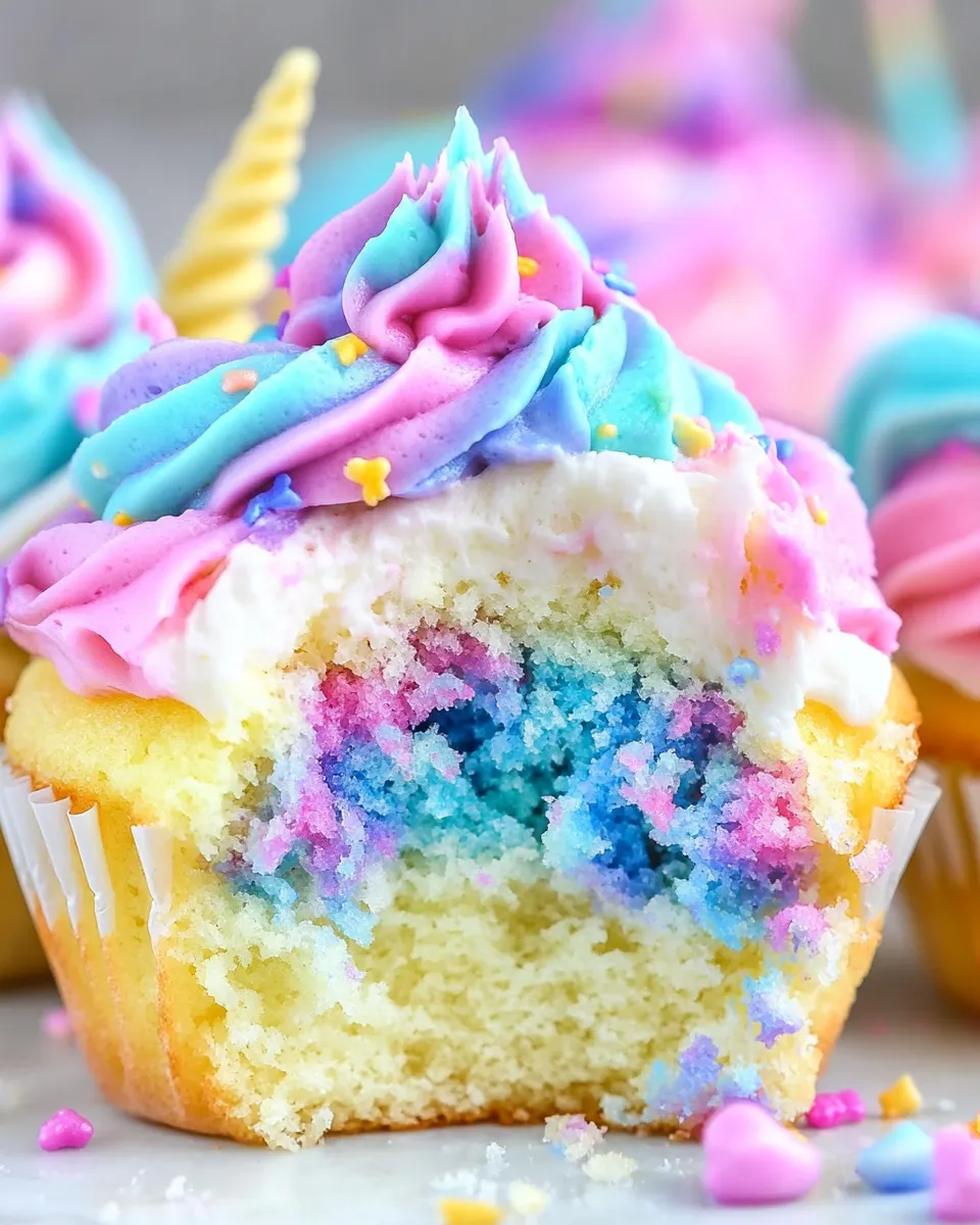 Sweet Unicorn Cupcakes shot