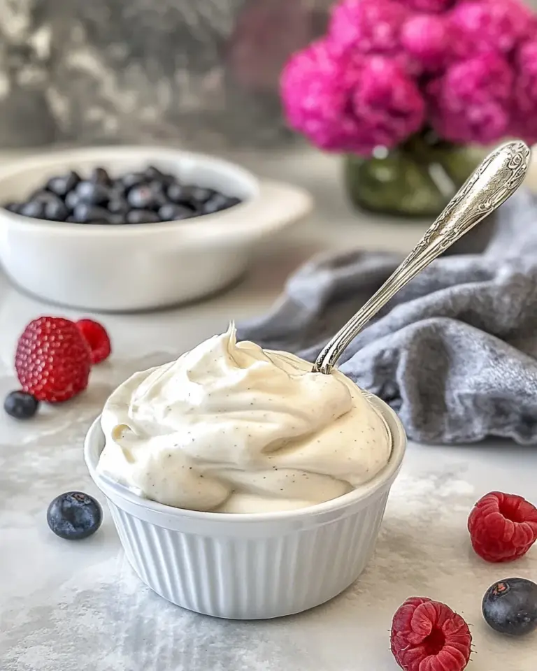 Homemade Vanilla Bean Chantilly Cream photo