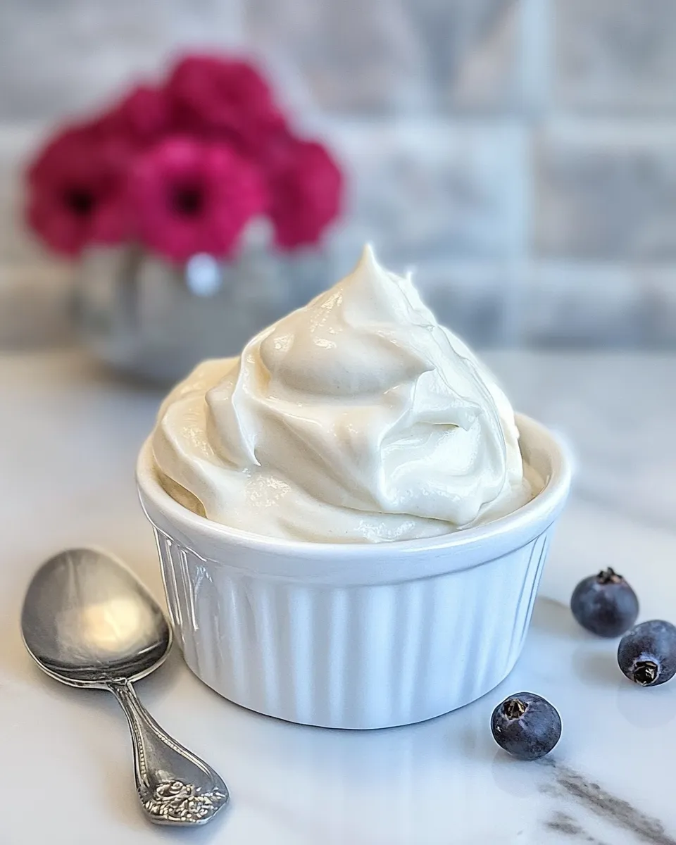 Delicious Vanilla Bean Chantilly Cream shot