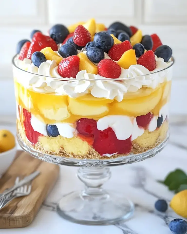 Homemade Vanilla Trifle photo