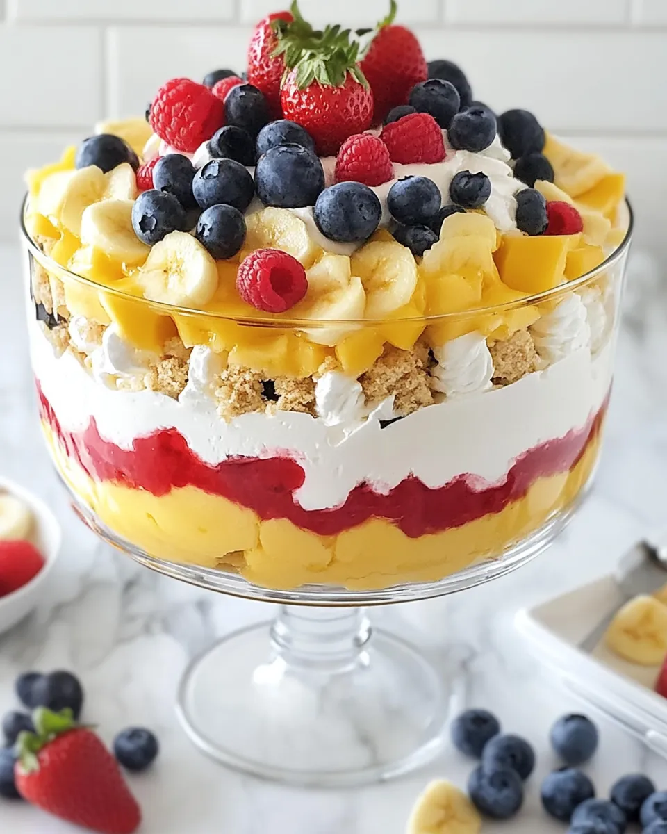 Delicious Vanilla Trifle shot