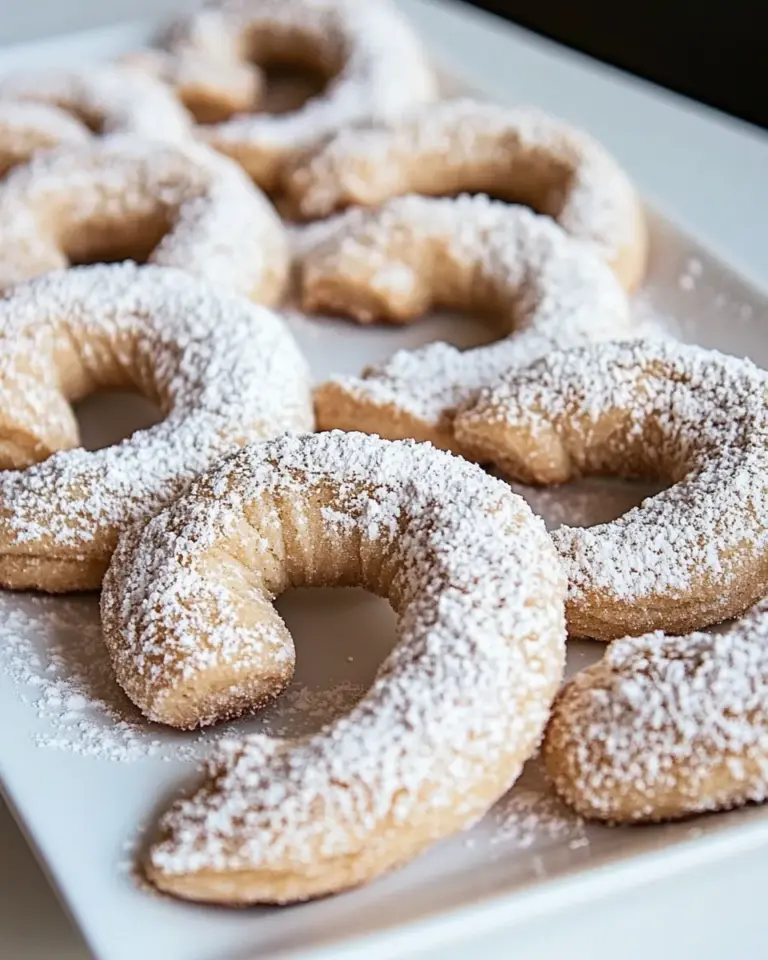 Homemade Vegan Crescent Cookies photo