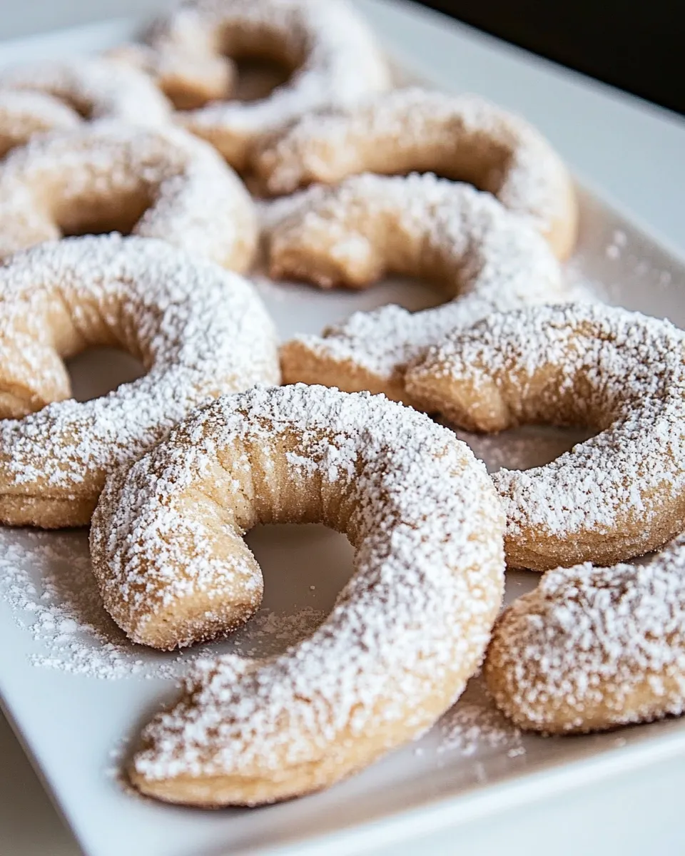 Homemade Vegan Crescent Cookies photo