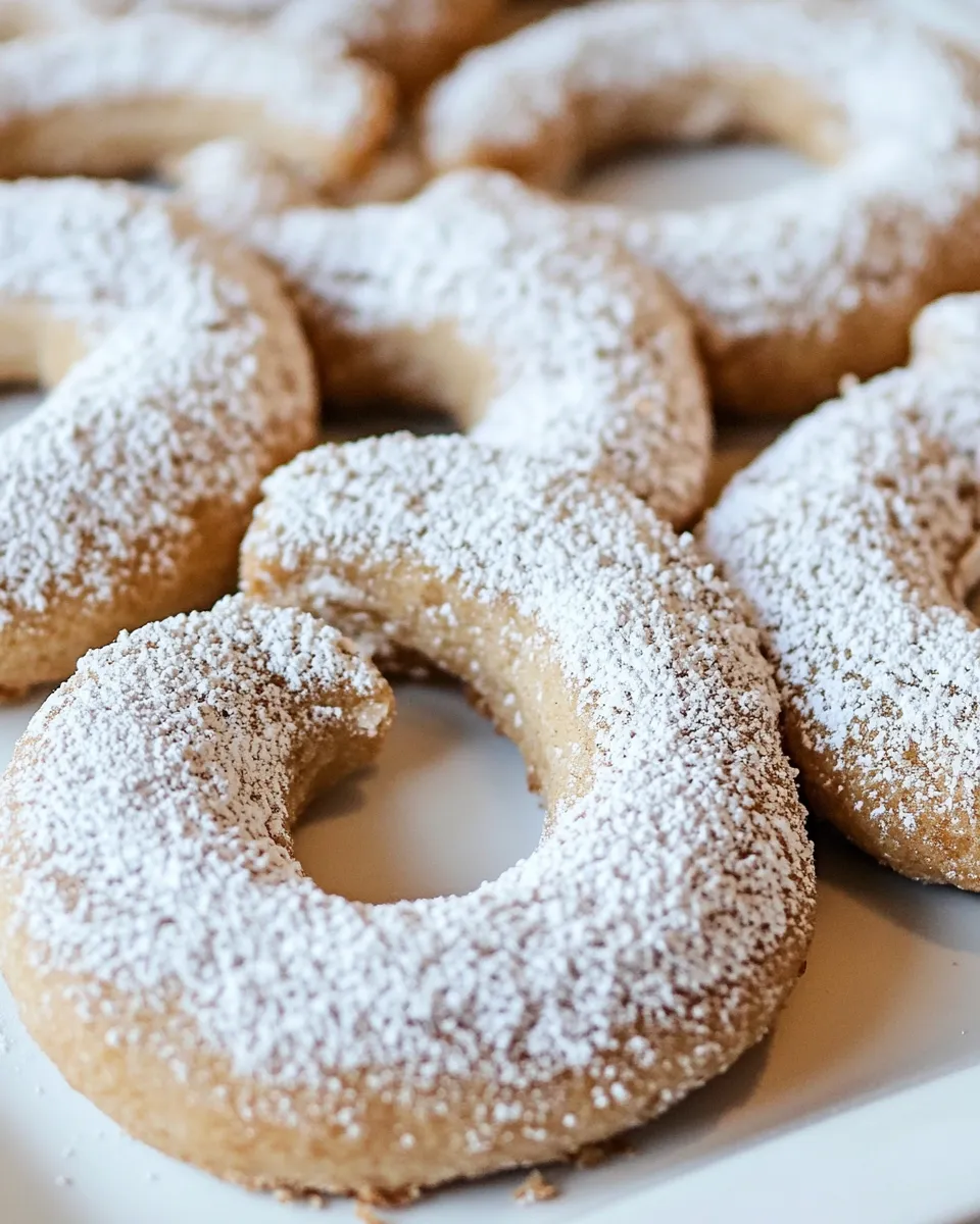 Classic Vegan Crescent Cookies image