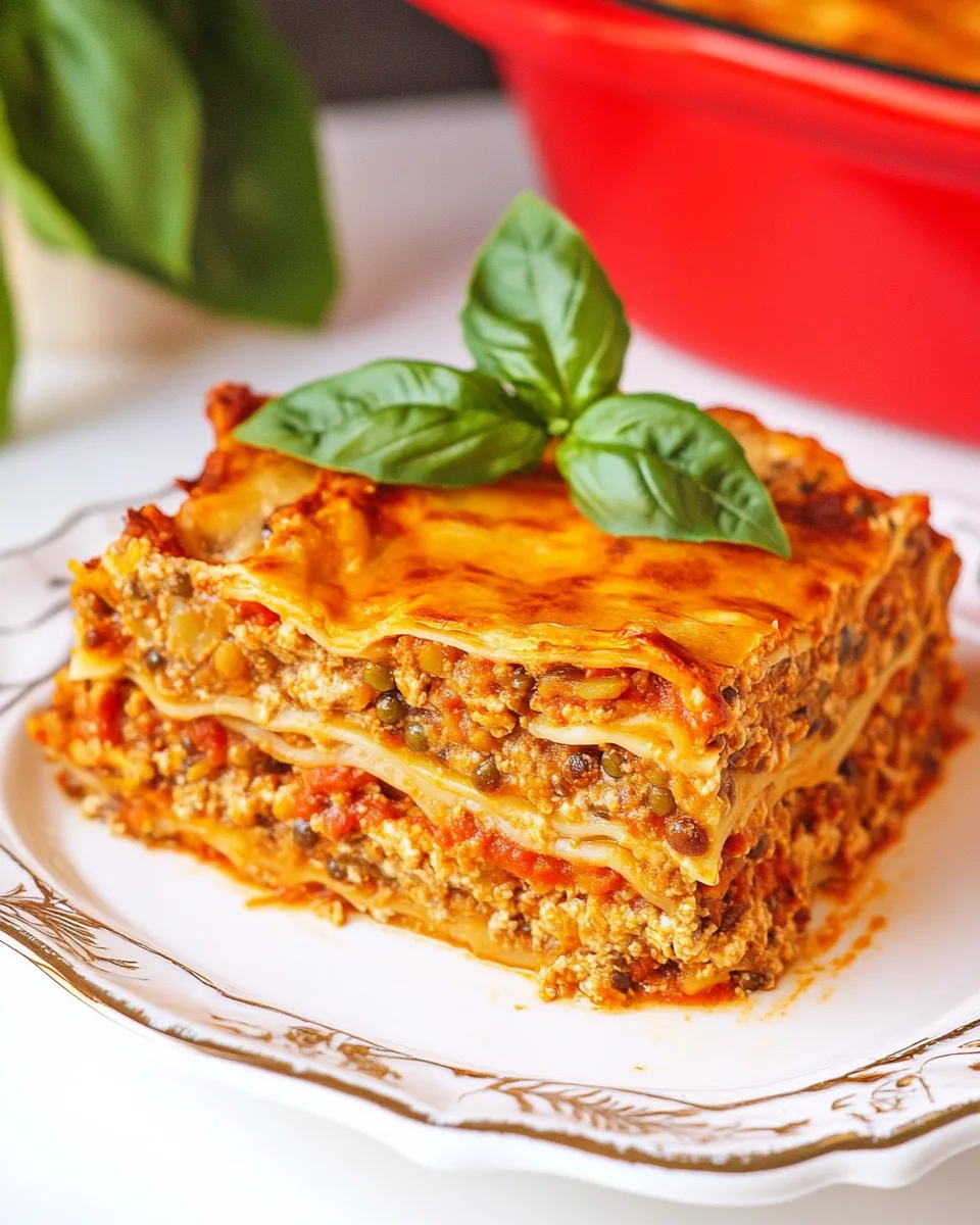 Classic Vegan Lentil Lasagna image