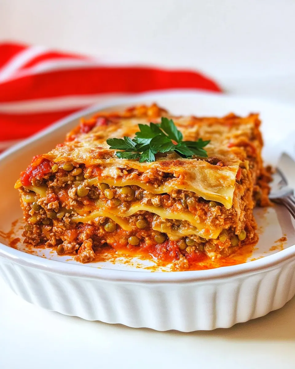 Easy Vegan Lentil Lasagna recipe photo