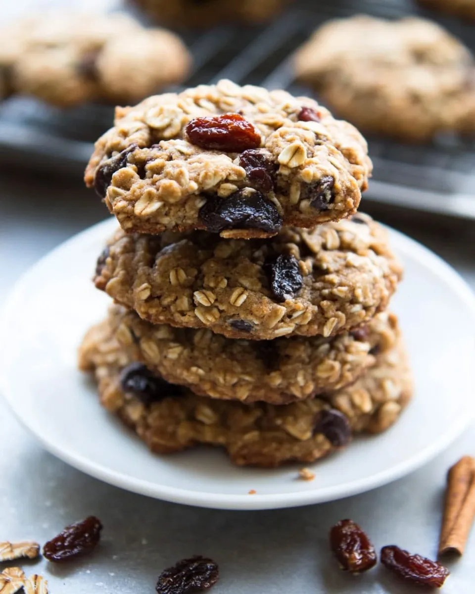 Easy Vegan Oatmeal Cookies recipe photo