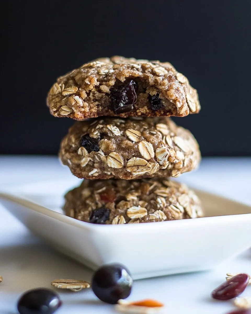 Delicious Vegan Oatmeal Cookies shot