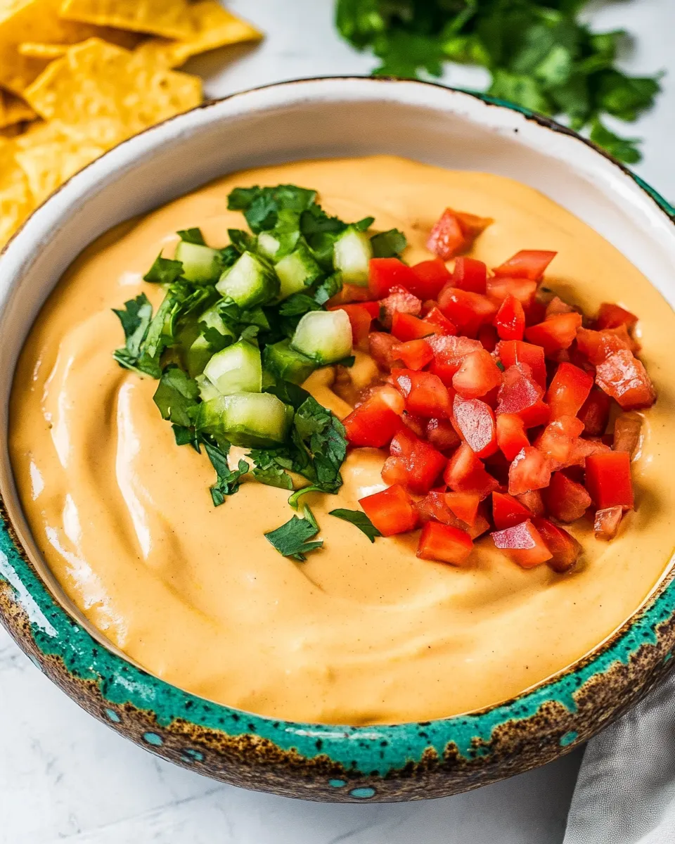 Delicious Vegan Queso shot