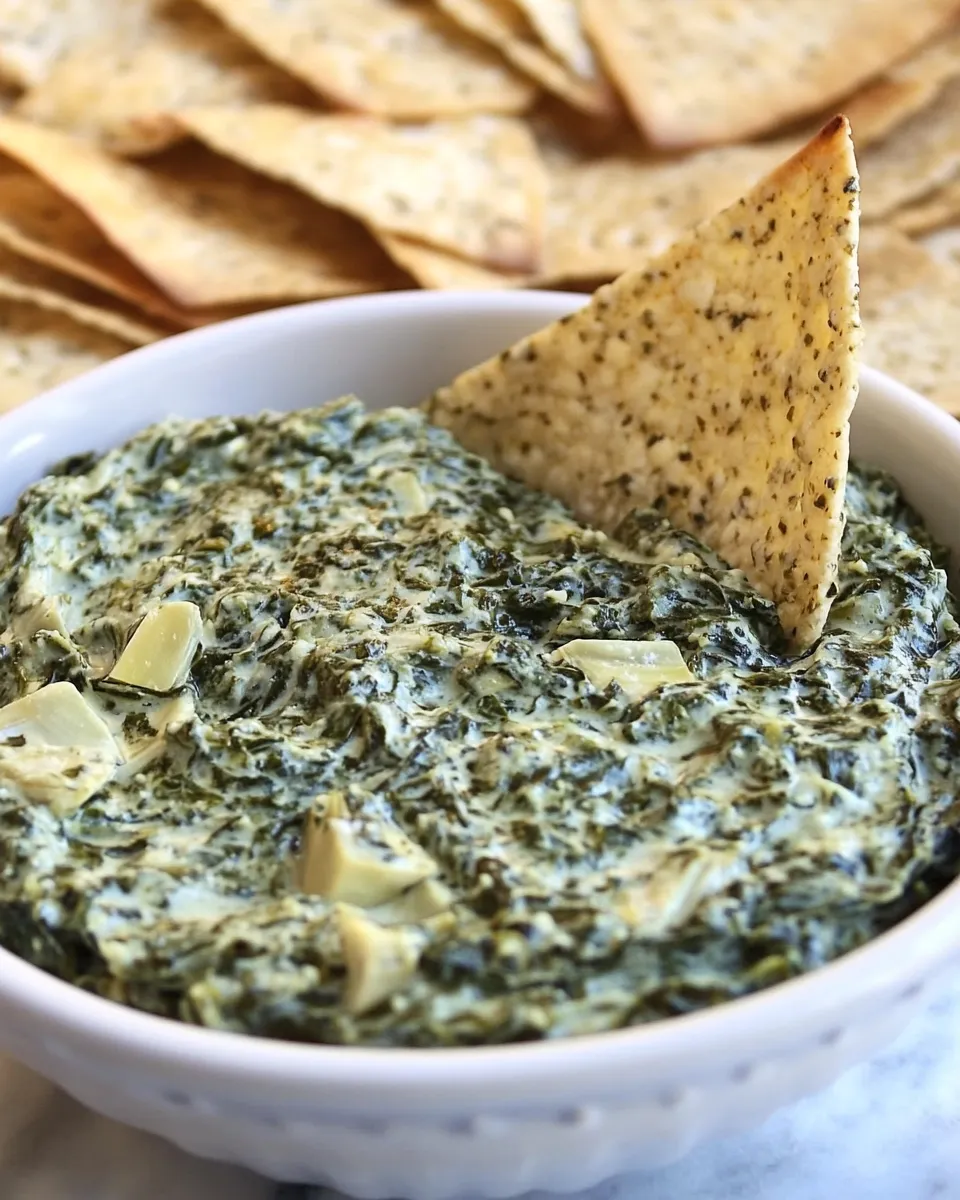 Homemade Vegan Spinach and Artichoke Dip photo