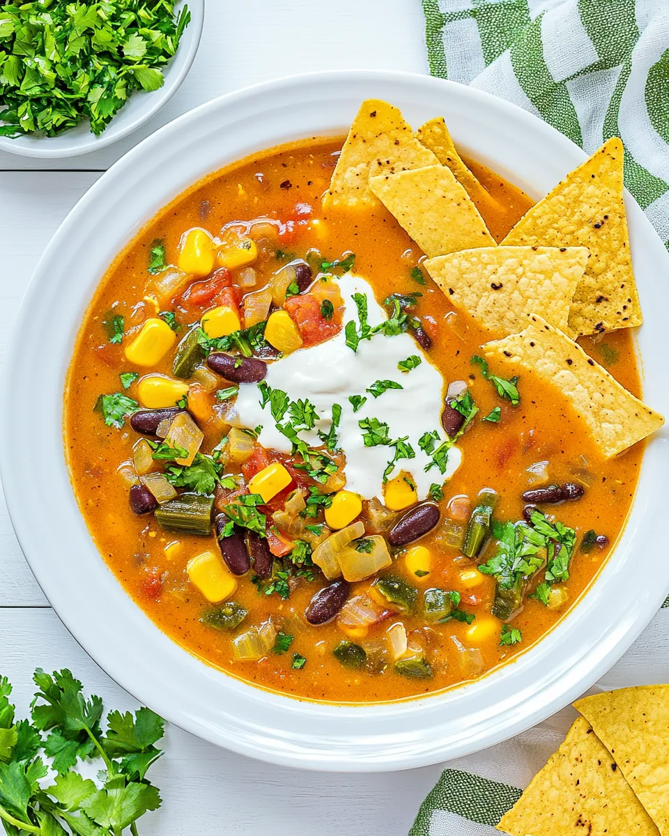 Classic Vegan Tortilla Soup image